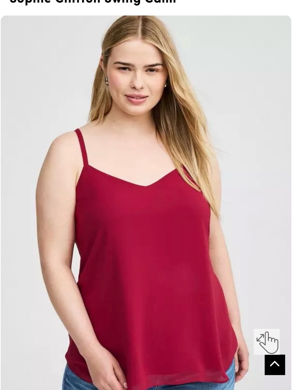 torrid Red V-Neck Sophie Cami
